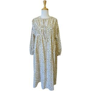 The Lullaby Club Beige Floral Midi Dress